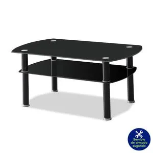 Mesa de Centro Rectangular Negra