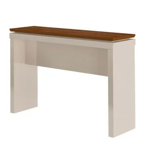 Mesa Consola Bianca Blanco y Café 120x33x79.5 