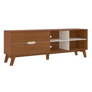 Rack para TV Verona Café y Blanco 180x40x63.5 Cm