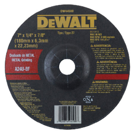 Disco pulir metal 7 x 1/4 x 7/8 DW44580 De Walt