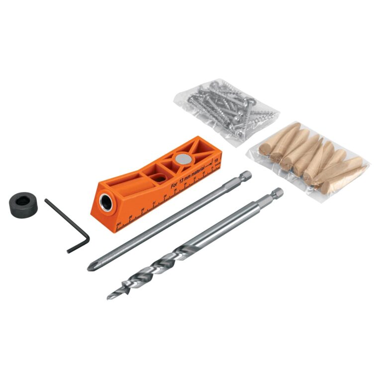 Juego plantilla para uniones ocultas un tornillo 102595 Truper Formon ¼ mango plastico 14615 