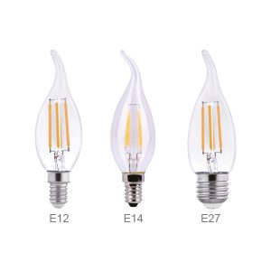 BOMBILLA DECORATIVA DE FILAMENTO TIPO VELA 4 WATTS