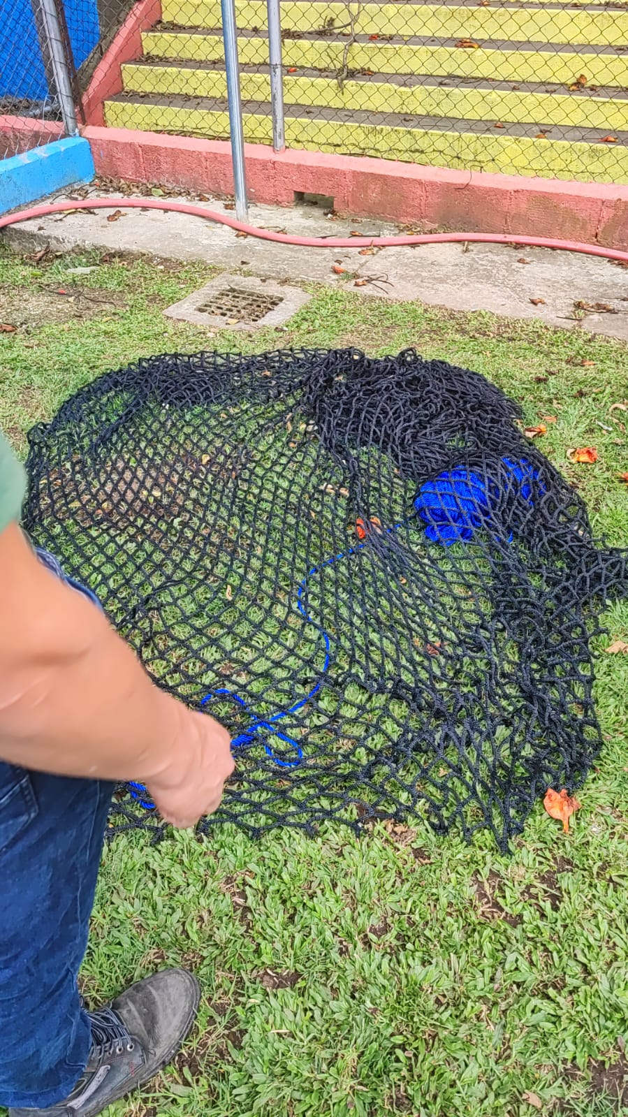Malla barrera de proteccion juegos