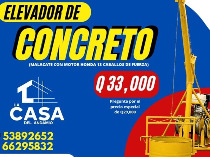 Elevador de concreto 