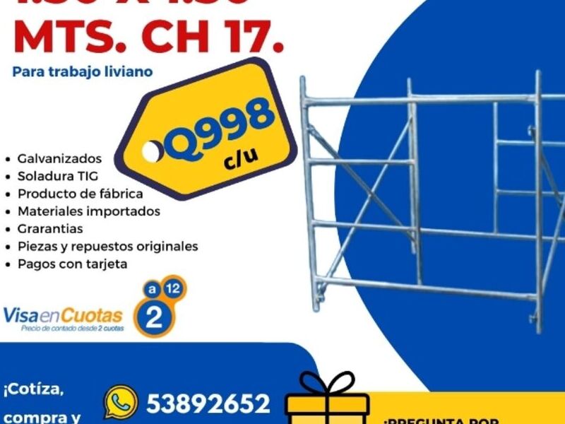 Andamios 3,4 mts