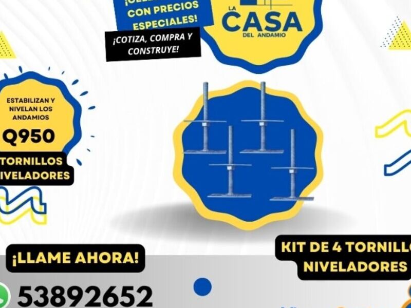 Tornillos niveladores