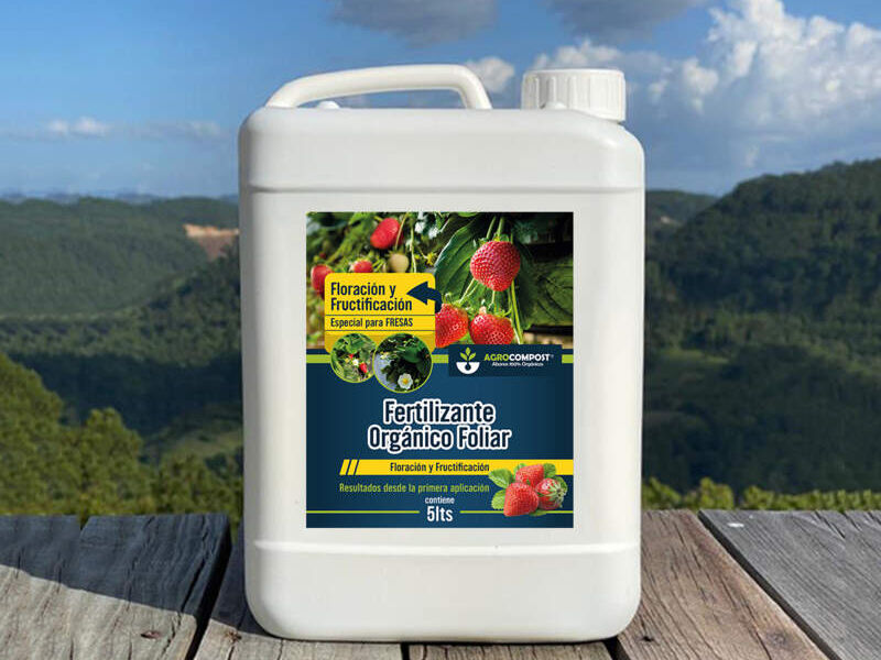 Fertilizante Orgánico Foliar de FRESAS