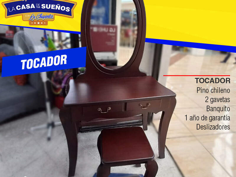 Tocador de madera Ciudad de Guatemala