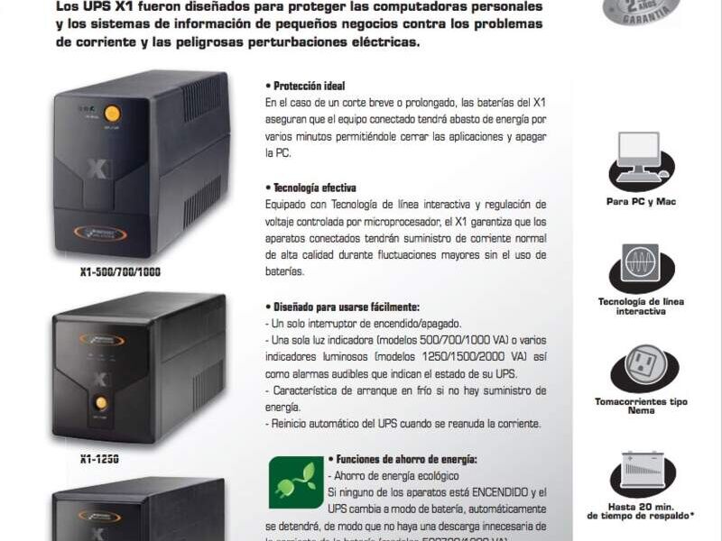 Infosec X1 UPS Monofásicos 