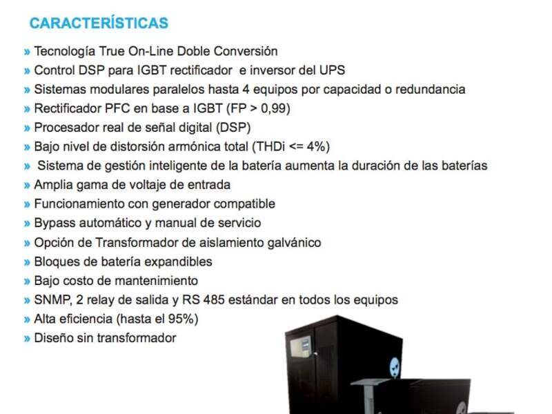 Power All DSP UPS Doble Conversión Trifásico 