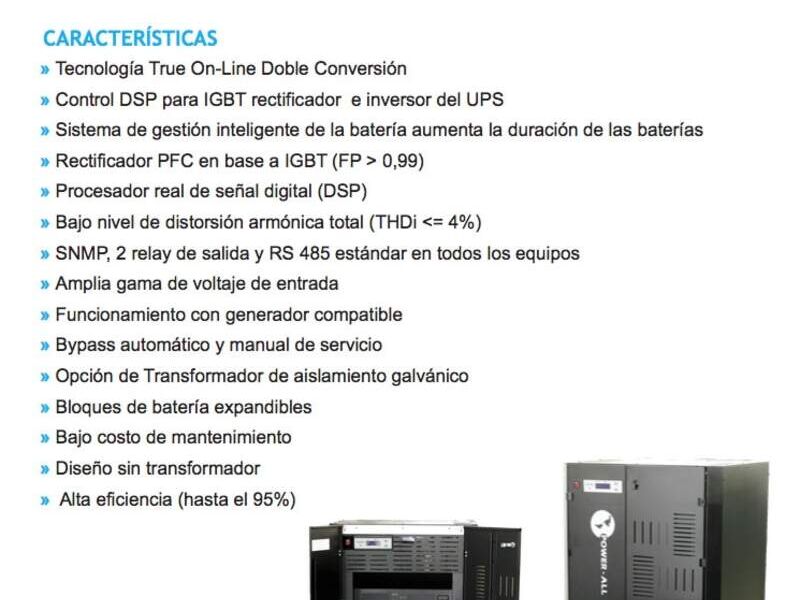 Power-All DSP+ UPS Doble Conversión Trifásico