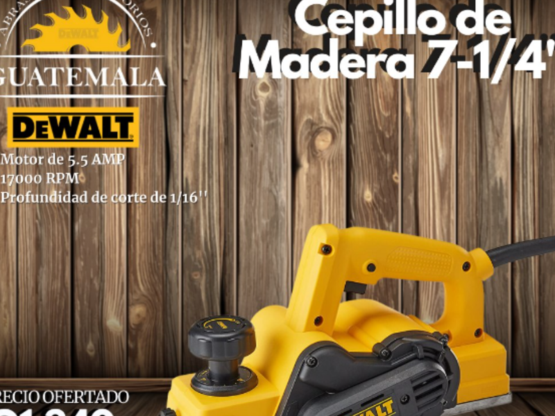 Cepillo de madera 7-1/4 Ciudad de Guatemala