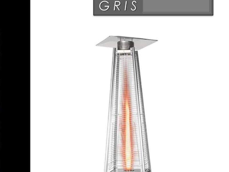 Calentador Piramide Gris