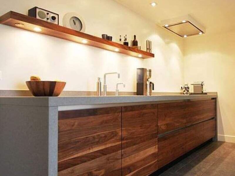 Cocina moderna paneles led 