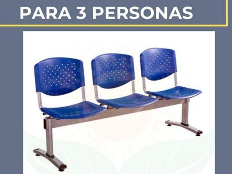 Bateria de espera para 3 personas