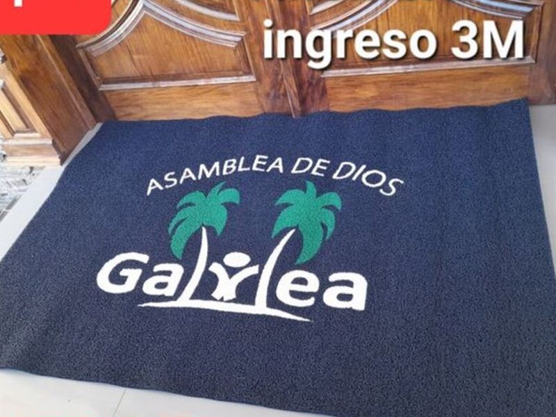 alfombra personalizada de ingreso
