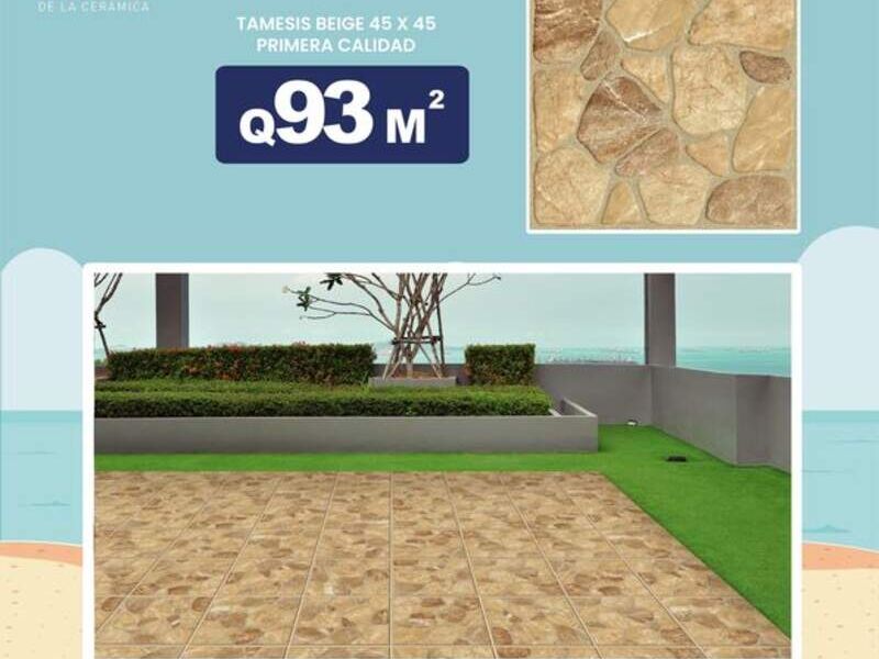 Cerámica Tamesis Beige en Jocotán Chiquimula