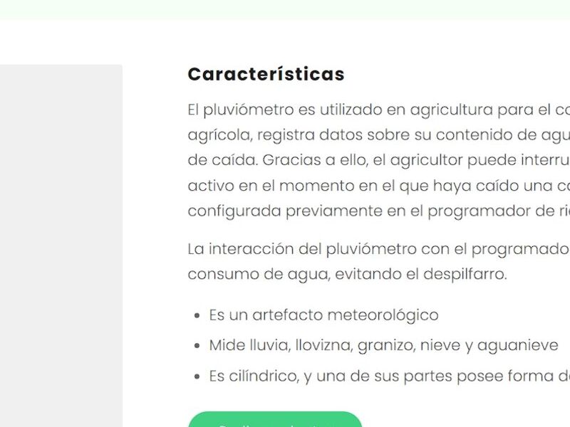 Pluviómetro para Agricultura