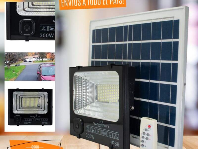 Lampara solar con camara de seguridad