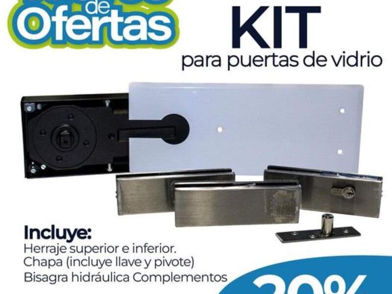 KIT PARA PUERTA DE VIDRIO