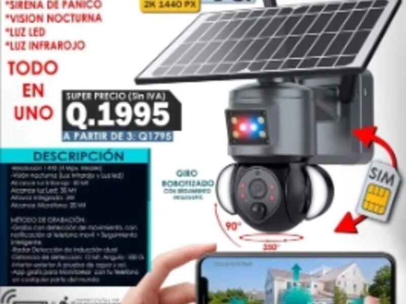 CAMARA PTZ SOLAR 4G -4MPX