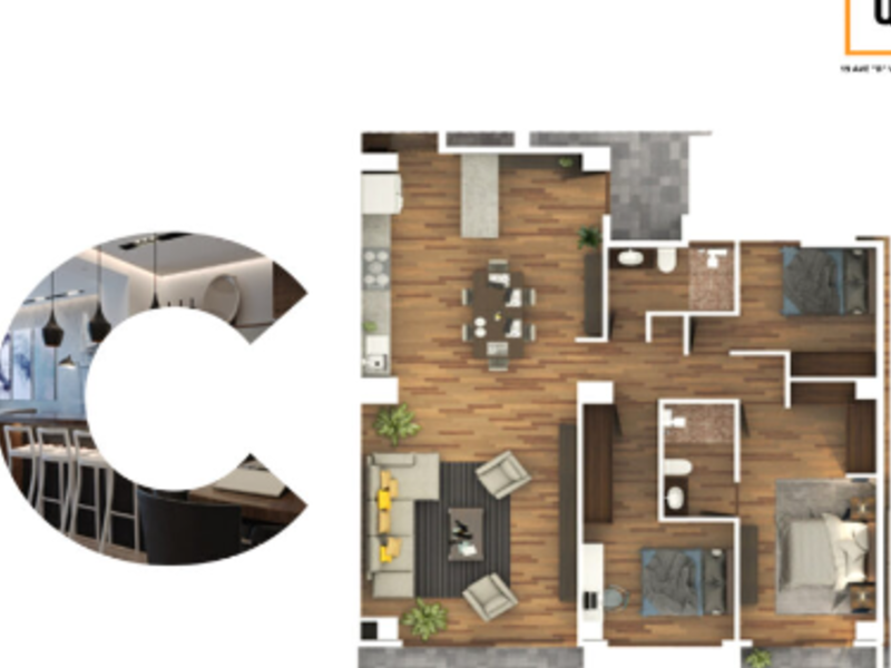 Venta departamento residencial tipo C