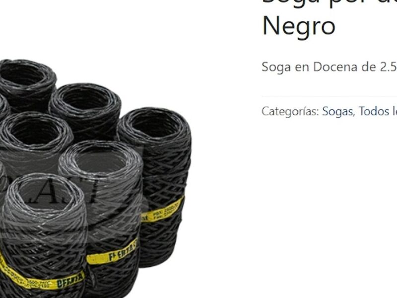 Soga por Docena de Amarre Negro