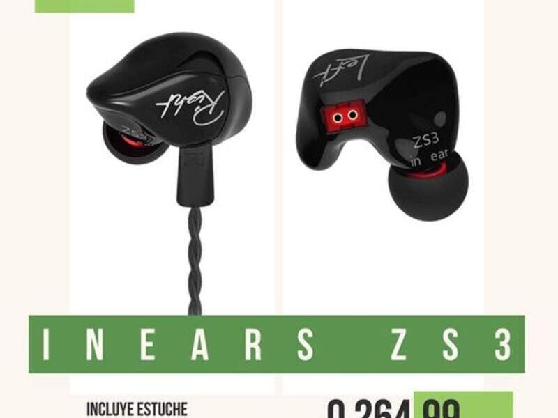 Audifonos INEARS ZS3