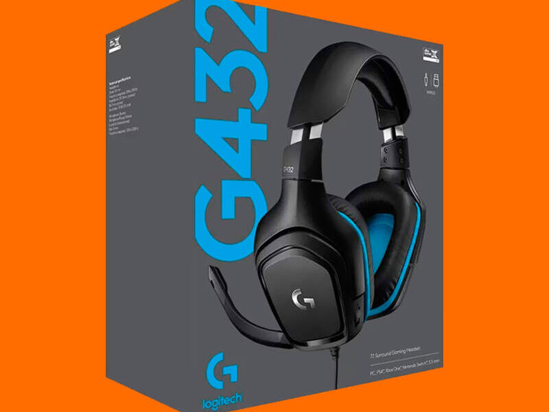  Headset Logitech G432 Sonido 7.1