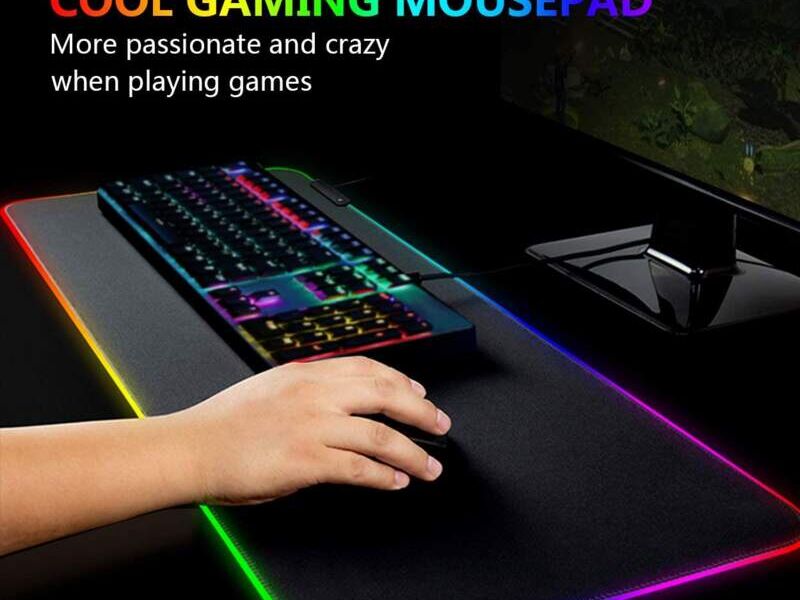 MOUSE PAD GAMING GMS-WT-5 90cm X 40cm NEGRO