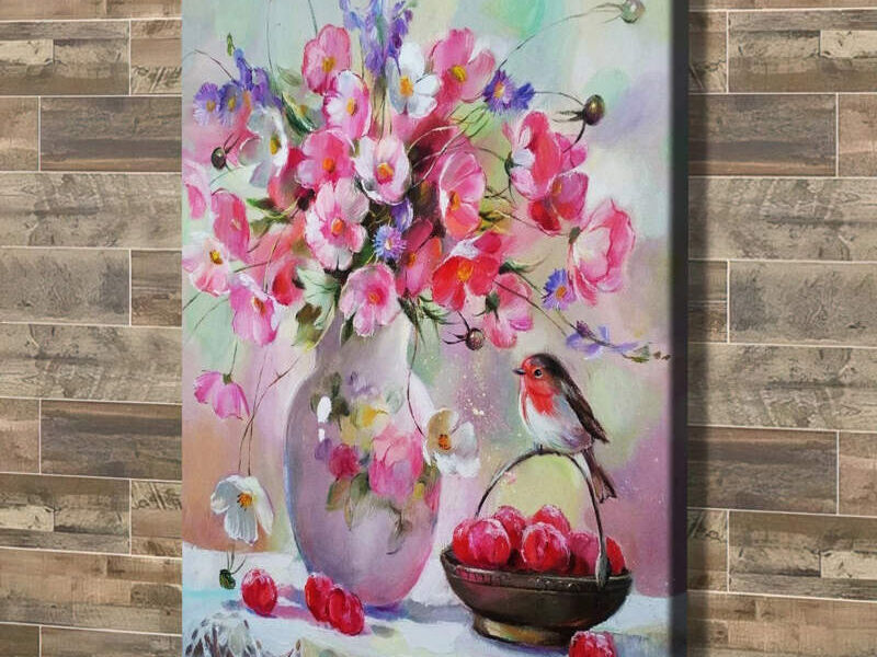 Cuadro decorativo flores