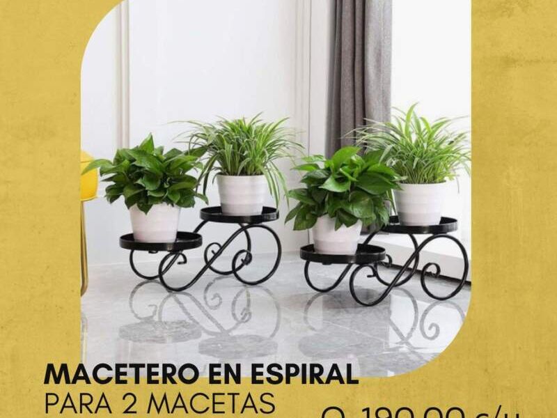 Macetero en espiral