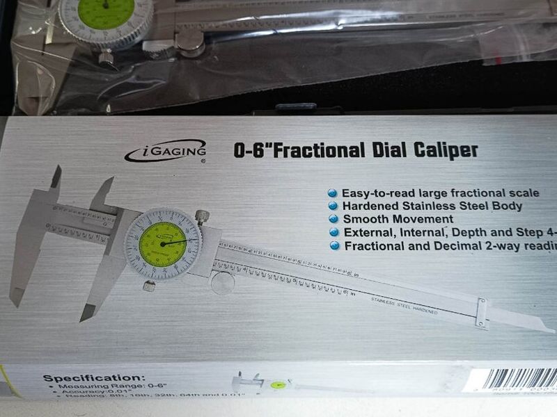 Calibre de dial fraccionario