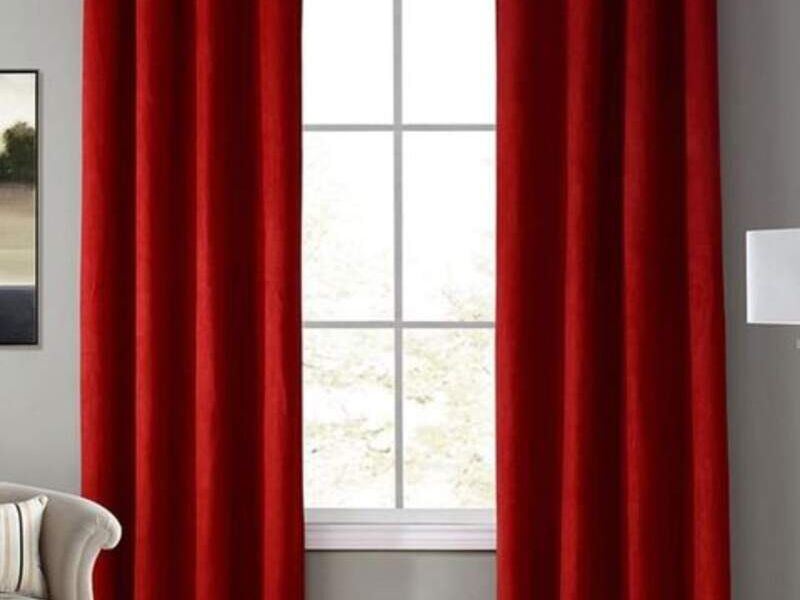Cortinas black out roja