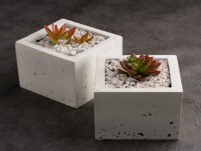 MACETA DE CEMENTO TIPO CUBO GUATEMALA