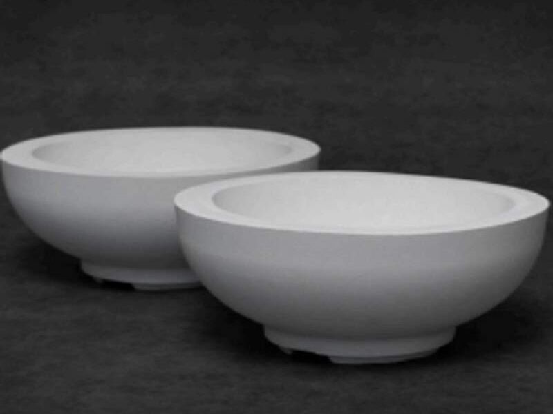 MACETA DE CEMENTO TIPO BOWL GRANDE