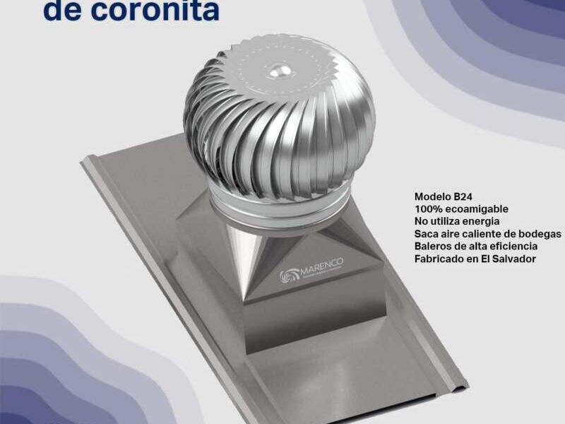 Ventilador eólico de coronita