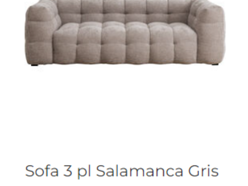 Sofa 3 pl Salamanca Gris