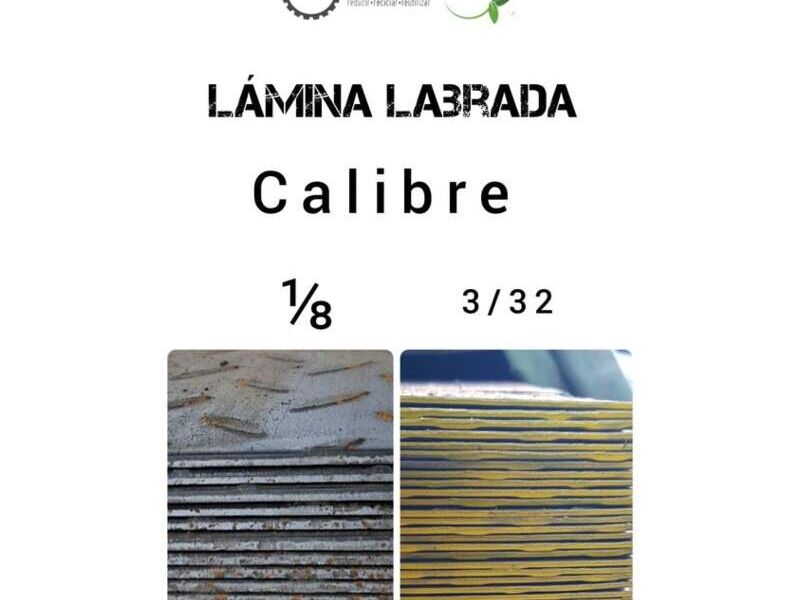 Lámina labrada 1/8 en Petapa