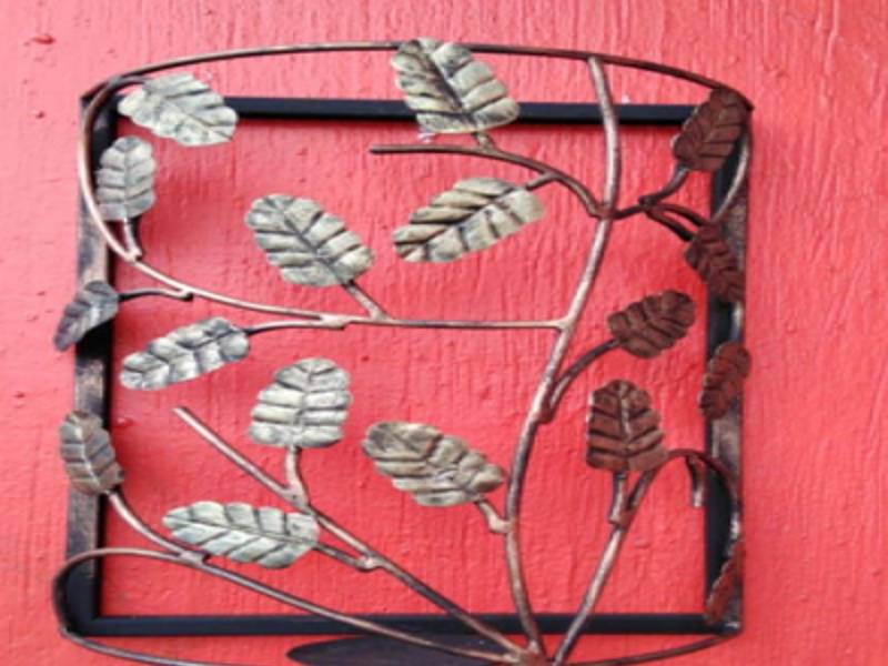 PORTAVELAS HIERRO GUATEMALA DECORACIONES
