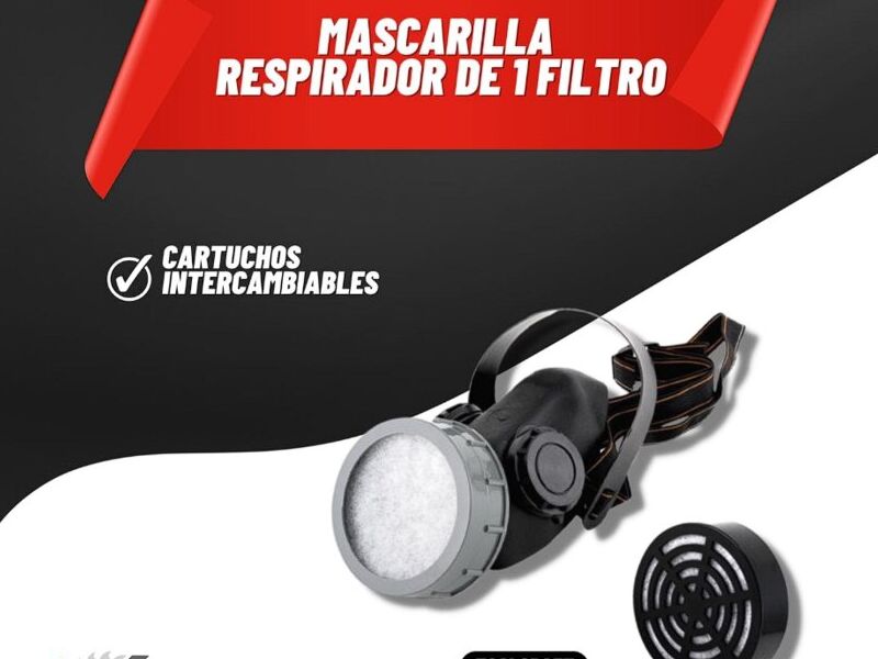 Mascarilla Respirador de 1 Filtro